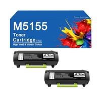 Cartouche de Toner Compatible M5155 (référence 24B6015) pour imprimantes Lexmark M5155, M5163 et M5170, Haute capacité (35 000 Pages).,M5155 -2Set