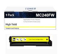 Cartouche De Toner Compatible MC240FW 408451 408452 408453 408454 pour Imprimante Ricoh MC240FW PC200W (sans Puce),Yellow-1 Pack