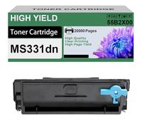 Cartouche De Toner Compatible MS331dn 55B2000 55B2H00 55B2X00, Remplacement pour Imprimantes Lexmark MS331dn MX331adn MS431dn MS431dw MX431adn MX431adw MX432adwe,Black-20000 Pages