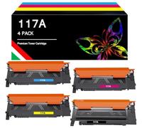 Cartouche de toner compatible pour HP 117A Color Laser 150nw MFP 179fnw 178nw 150a 178nwg 179fwg 179 178 150 W2070A W2071A W2072A W2073A Imprimante (Noir Cyan Magenta Jaune 4pcs lde 4 couleurs )