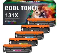 Cartouche De Toner Compatible Pour Hp 131A 131X Cf210X Cf210A Cf211A Cf212A Cf213A Laserjet Pro 200 Color Mfp M276Nw M276N M251N M251Nw 125A 128A (Noir Cyan Jaune Magenta,Lot De 5)