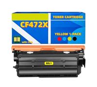 Cartouche de Toner Compatible pour HP CF472X Jaune avec Puce - Haut rendement, 23 000 Pages - pour imprimante HP Color LaserJet Enterprise M681f / M681dh / M681z