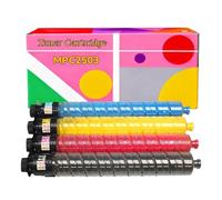 Cartouche de Toner Compatible pour MP C2503C Noir C2503HC Toner Couleur pour photocopieuse Ricoh MP C2003SP C2011SP C2503SP C2004SP C2504SP MP C2004exSP MP C2504exSP(CMYK Set)