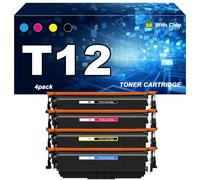 Cartouche de Toner Compatible T12, imprimantes pour Canon ImageCLASS X LBP1333C et MF1333C, Impression Haute Vitesse et Faible consommation d'énergie (Un Jeu)