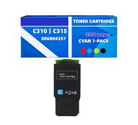 Cartouche de Toner Compatible Xerox 006R04357 Alternative pour WorkCentre C310 / C315 | Toner Cyan permettant d'imprimer Environ 2 000 Pages