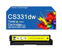 Cartouche de Toner Couleur CS331dw avec Puce de Remplacement pour imprimantes Lexmark CS331dw, CS431dw, CX331adwe et CX431adw, Haute capacité (1 500 Pages).,CS331dw-Yellow
