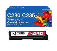 Cartouche de Toner Couleur Haute capacité C230 4 Couleurs, Remplacement 006R04387/88/89/90 pour imprimantes XEROX C230 et C235,with Chip-Magenta