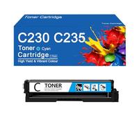 Cartouche de Toner Couleur Haute capacité C230 4 Couleurs, Remplacement 006R04387/88/89/90 pour imprimantes XEROX C230 et C235,Without Chip-Cyan