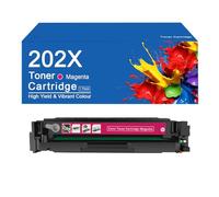 Cartouche de Toner de Remplacement 202X CF500X 202X CF500A 202A pour imprimante HP LaserJet Pro M254dw M254nw M280nw, Facile à Installer et à Utiliser,202X-Magenta