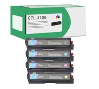 Cartouche De Toner De Remplacement Compatible avec PANTUM CTL-1100, Toner À Haut Rendement Compatible avec Les Imprimantes CP1100DW CM1100DN CM1100DW CP1100DN CM1100ADN,4 Colors-1 Set