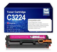 Cartouche de Toner de Remplacement Compatible pour Lexmark C3224, Haute capacité, Fonctionne avec l'imprimante C3224 C3326 MC3224 MC3326 C3224dw C3326dw C3426dw, sans Puce, 3500 Pages,Magenta-1Pack
