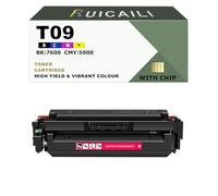 Cartouche de Toner de Remplacement Compatible T09 avec Puce, Fonctionne avec Canon imageCLASS X C1127iF, imprimante Color imageCLASS MF1127C. (1, Magenta)