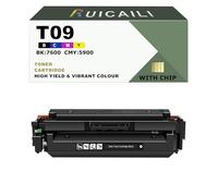 Cartouche de Toner de Remplacement Compatible T09 avec Puce, Fonctionne avec Canon imageCLASS X C1127iF, imprimante Color imageCLASS MF1127C. (1, Noir)