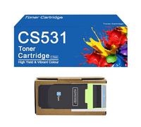 Cartouche de Toner de Remplacement Haute capacité CS531 pour imprimantes Lexmark CS531, CS531dw, CX532adwe, CS632dw et CX635adwe - Impression Haute définition,CS531-Cyan