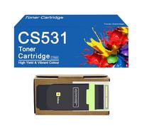 Cartouche de Toner de Remplacement Haute capacité CS531 pour imprimantes Lexmark CS531, CS531dw, CX532adwe, CS632dw et CX635adwe - Impression Haute définition,CS531-Yellow