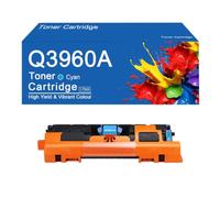 Cartouche de Toner de Remplacement Q3960A (référence 122A) Compatible avec Les imprimantes HP 2550, 2550L, 2550Ln et 2550n.,Q3960A-Cyan