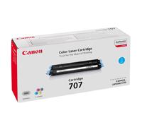 Canon Cartouche de toner d'origine 707 Cyan 2000 pages 9423A004 pour i-SENSYS LBP5000/5100