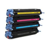 Cartouche de Toner for imprimante HP, 4 pièces, Q6000A Q6001A Q6002A, Compatible 124A 1600 2600 2600n 2605 2605dnt