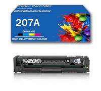 Cartouche de Toner Haute capacité 207A de Remplacement pour HP W2210A W2211A W2213A W2212A, Compatible avec Les imprimantes M255DW M255NW M282NW M283FDN M283FDW,Black-with Chip