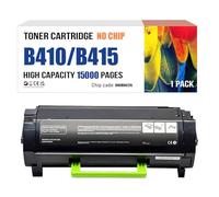Cartouche De Toner Haute Capacité B410 (sans Puce) Cartouche De Remplacement Compatible 006R04725 006R04726 006R04727 pour Imprimantes Xerox B410 B415,Black-15000 Pages