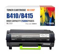 Cartouche De Toner Haute Capacité B410 (sans Puce) Cartouche De Remplacement Compatible 006R04725 006R04726 006R04727 pour Imprimantes Xerox B410 B415,Black-25000 Pages