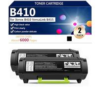 Cartouche de Toner Haute Capacité Compatible avec Puce pour Xerox B410 VersaLink B415 Impressions, Nettes et Précises,Black-2 Pack