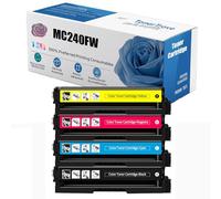Cartouche De Toner Haute Capacité MC240FW 408451 408452 408453 408454 Compatible avec Les Imprimantes Ricoh MC240FW PC200W, sans Puce,4 Colors-1 Pack