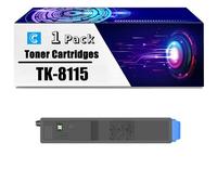 Cartouche De Toner Haute Capacité TK-8115 avec Puce TK-8115K TK-8115C TK-8115M TK-8115Y Compatible avec Les Imprimantes Kyocera ECOSYS M8130cidn M8124cidn,Cyan-1 Set