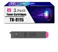 Cartouche De Toner Haute Capacité TK-8115 avec Puce TK-8115K TK-8115C TK-8115M TK-8115Y Compatible avec Les Imprimantes Kyocera ECOSYS M8130cidn M8124cidn,Magenta-1 Set