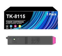 Cartouche De Toner Haute Capacité TK-8115 TK-8115K TK-8115C TK-8115M TK-8115Y Compatible avec Puce pour Imprimantes Kyocera M8130cidn M8124cidn, 6 000-12 000 Pages,Magenta-1 Set