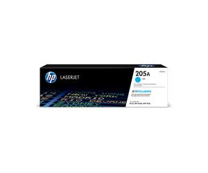 Cartouche de toner HP 205A Cyan CF531A LaserJet, Rendement Standard 900 pages, Technologie d'impression Laser, 363x96x111 mm, Japon