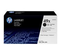 Cartouche de Toner HP 49X - Pack de 2 Noirs Grande Capacité Authentiques pour HP LaserJet 1160/1320/3390/3392