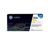 Cartouche de Toner Laser HP 124A (Q6002A) Jaune, Rendement Standard 2000 Pages, Technologie ColorSphere, Compatibilité HP LaserJet, Fabrication Japon