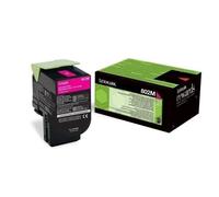 Cartouche de toner MAGENTA Lexmark Toner 802M - 80C20M0 - 1 000 pages