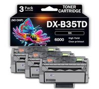 Cartouche de toner noir compatible DX-B35TD de qualité supérieure, Rendement de 6000 pages, impression fluide et respectueuse l'environnement, Remplacement imprimantes Sharp DX-B352P,Black-3PACK