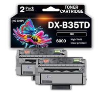 Cartouche de toner noir compatible DX-B35TD de qualité supérieure, Rendement de 6000 pages, impression fluide et respectueuse l'environnement, Remplacement imprimantes Sharp DX-B352P,Black-2PACK