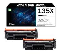 Cartouche de Toner Noir Haute capacité 135X W1350X de Remplacement pour imprimante Laser HP MFP M209dw M209dwe M234dw M234sdn M234sdne M234sdw M234sdw M234sdwe, imprimez clairement,Black-2PCS