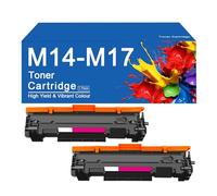 Cartouche de Toner Noir Haute capacité M14-M17 pour imprimantes HP Laserjet Pro M16a, M16w, M17w, 17a, MFP M29a, M29w, M30w et M30a. Imprimez clairement.,M14M17-2SET