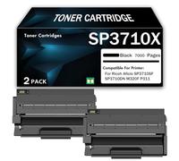 Cartouche de toner noir haute capacité SP3710/SP3710X compatible avec les imprimantes laser Ricoh Aficio SP3710SF SP3710DN M320F P311, pour les banques, les écoles et les particuliers,7000Page-2PCS