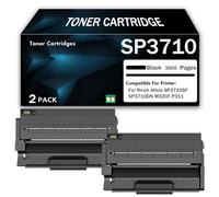 Cartouche de toner noir haute capacité SP3710/SP3710X compatible avec les imprimantes laser Ricoh Aficio SP3710SF SP3710DN M320F P311, pour les banques, les écoles et les particuliers,3500Page-2PCS