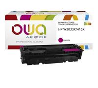 Cartouche de Toner OWA, Alternative pour HP W2033X, Rouge
