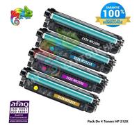 Cartouche de Toner pour HP 212X W2120X W2121X W2122X W2123X Color Laserjet Enterprise M554dn M555dn M555x Flow MFP M578c