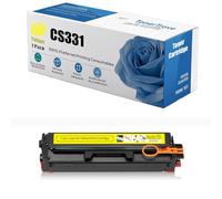 Cartouche De Toner Standard CS331 (sans Puce) pour Imprimantes Lexmark 20N10K0 20N10C0 20N10M0 20N10Y0 Compatible avec Imprimantes Lexmark CS331DW CS431DW CX331ADWE CX431ADW 1 500 Pages,Yellow-1 Pack