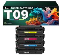 Cartouche de Toner T09 avec Puce, Lot de 4 compatibles avec Les imprimantes pour Canon i-SENSYS X C1127i C1127iF C1127P, imageCLASS X LBP1127C et imageCLASS X MF1127C