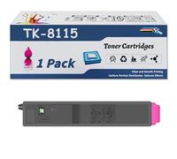 Cartouche De Toner TK-8115 (avec Puce) De Remplacement pour Kyocera TK-8115K TK-8115C TK-8115M TK-8115Y Compatible avec L'imprimante Kyocera ECOSYS M8130cidn M8124cidn,Magenta-1 Set