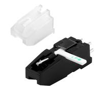 Cartouche de Tourne-Disque, 3,1 x 1,8 cm Cellule Platine avec Double Face Pointe en Diamant Rouge et Bleu Aiguille Phonographe Compatible avec les Lecteurs de Disques LP et 78 Vinyles