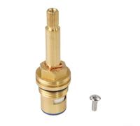 Cartouche de valve de robinet de douche conçue pour une fonctionnalité quart de tour et insert de tige de 51 cm avec disque estampé en poudre sèche (dans le sens des aiguilles d'une montre)