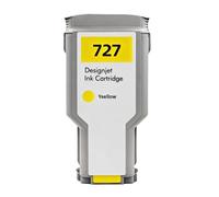 Cartouche D'encre 300ml 727 C1Q12A B3P23A B3P19A B3P20A B3P21A, Compatible Avec HP Les Imprimantes DesignJet T920/ T930/T1500/T1530/T2500/T2530(727-300ML-Y)