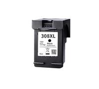 Cartouche d'encre 308XL Compatible for HP 6110e 6120e 6520e 6530e | Compatible For 308XL, 2 Couleurs BK + Tricolore, Convient Aux 6110e/6120e/6520e 2900, Haut Rendement(1 Black)