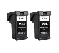 Cartouche d'encre 350XL 351XL Compatible avec imprimante HP 350 351 h-*p350 D4200 D4260 D4263 D4360 J5730 J5780 J5785 J5790 J6410 J6413(2 Black)